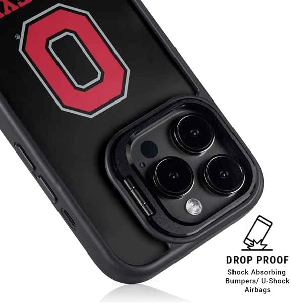 Skinit Kickstand Phone Case Compatible with iPhone 16 Pro - Officially Licensed Ohio State University OSU Design
