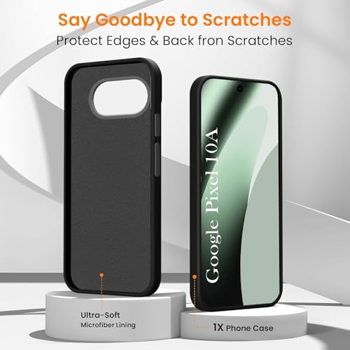 Image of Jkobi Rubberised Back Cover Case for Google Pixel 10a (Textured Grip Design | Camera Protection | Slim and Light Weight | Soft Touch and Feel)