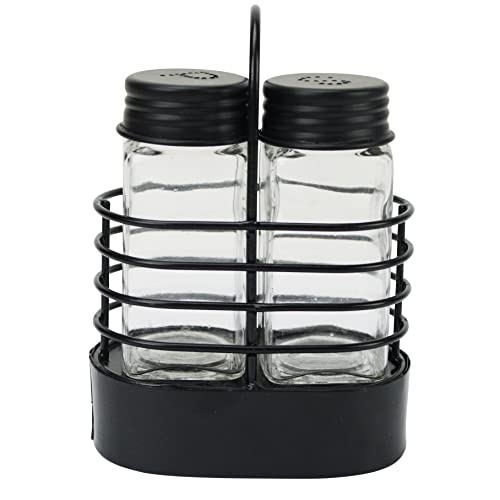Black Wire Salt & Pepper Shaker Set #TOP25