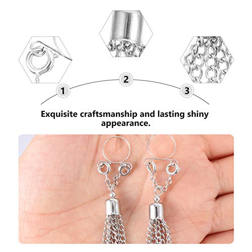 2 pares de anéis falsos para mamilo com clipe para mamilo e grampos para mamilo sem piercing para ma