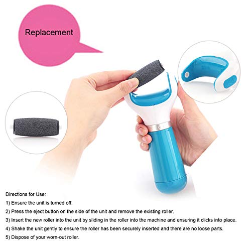 12 Pack Replacement Rollers For Amope Pedi Refills Electronic Perfect Foot File-(6 Extra Coarse& 6 Regular Coarse) #TOP2