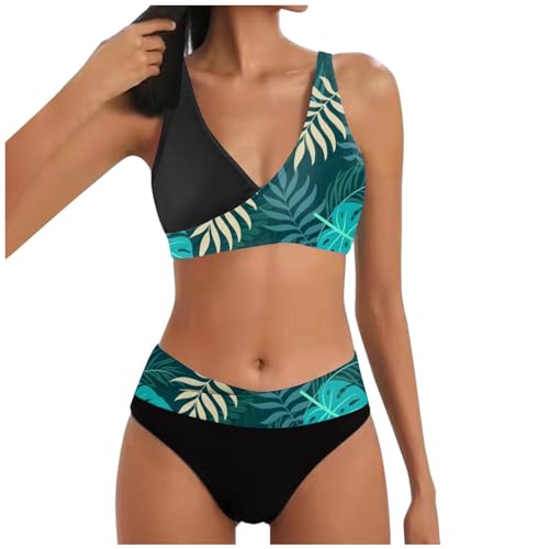 Conjuntos de Bikinis para Mujer 2024 Sexy Verano Conjunto Traje de Baño Push Up Bohemio Bañadores Reductores Ajustable Dos Piezas Ropa de Baño Bra Playa Bikini Vikinis