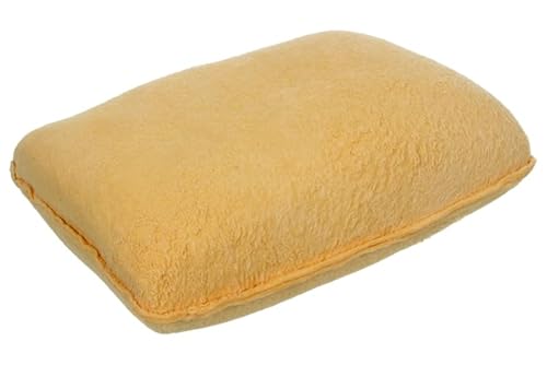 NAJDER Éponge de Voiture En Peau Chamoisée Naturel (3 Pièces), Éponge Anti-Buée pour Vitres, Absorbe l'Humidité, Séchage Rapide, Multi Usage, Efficace