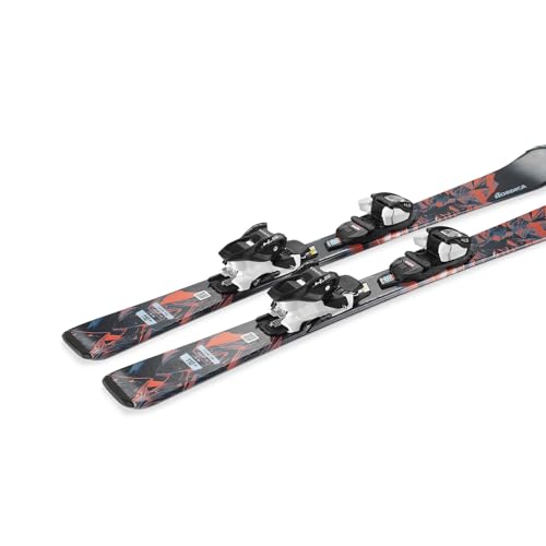 Nordica Team AM Kids All Mountain Skis, Black / Red / Blue, 130cm w/ JR 7.0 FDT Bindings by Nordica - Image 3
