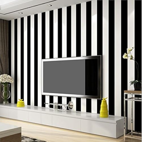 KeTian carta da parati in PVC motivo a strisce verticali stile...