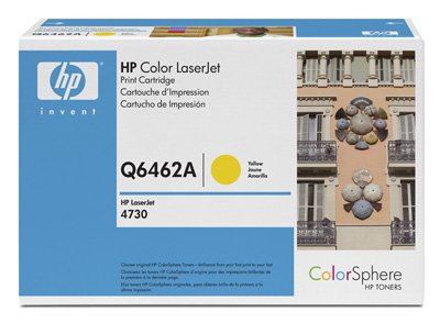 HP Color Laserjet 4730 Toner jaune Q6462A d'origine pour des impressions de haute précision