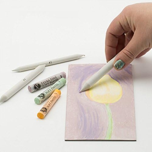 Creative Mark Blending Stumps - Solid Double-Ended Blending Stumps for Blending Charcoal, Pencils, Pastels, and More! - [Size # 8-12 Count]