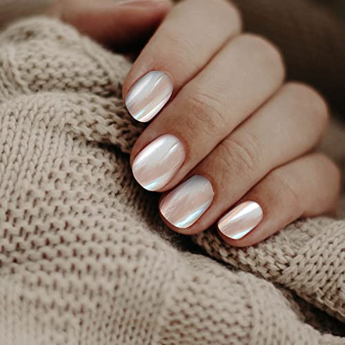 KALLORY Pó de unhas perolado em pó para arte de unhas em pó perolado para unhas em pó pigmento arte