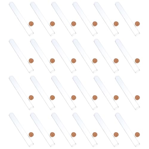 WESIEVYA 30ml�e�� �R���N��t�������K���X������24PCS �ϔM�݌v�̉Ȋw�����p���{�`���[�u �A�����B ���k�͔| �L�����f�B�ۑ��p�o�C�A��