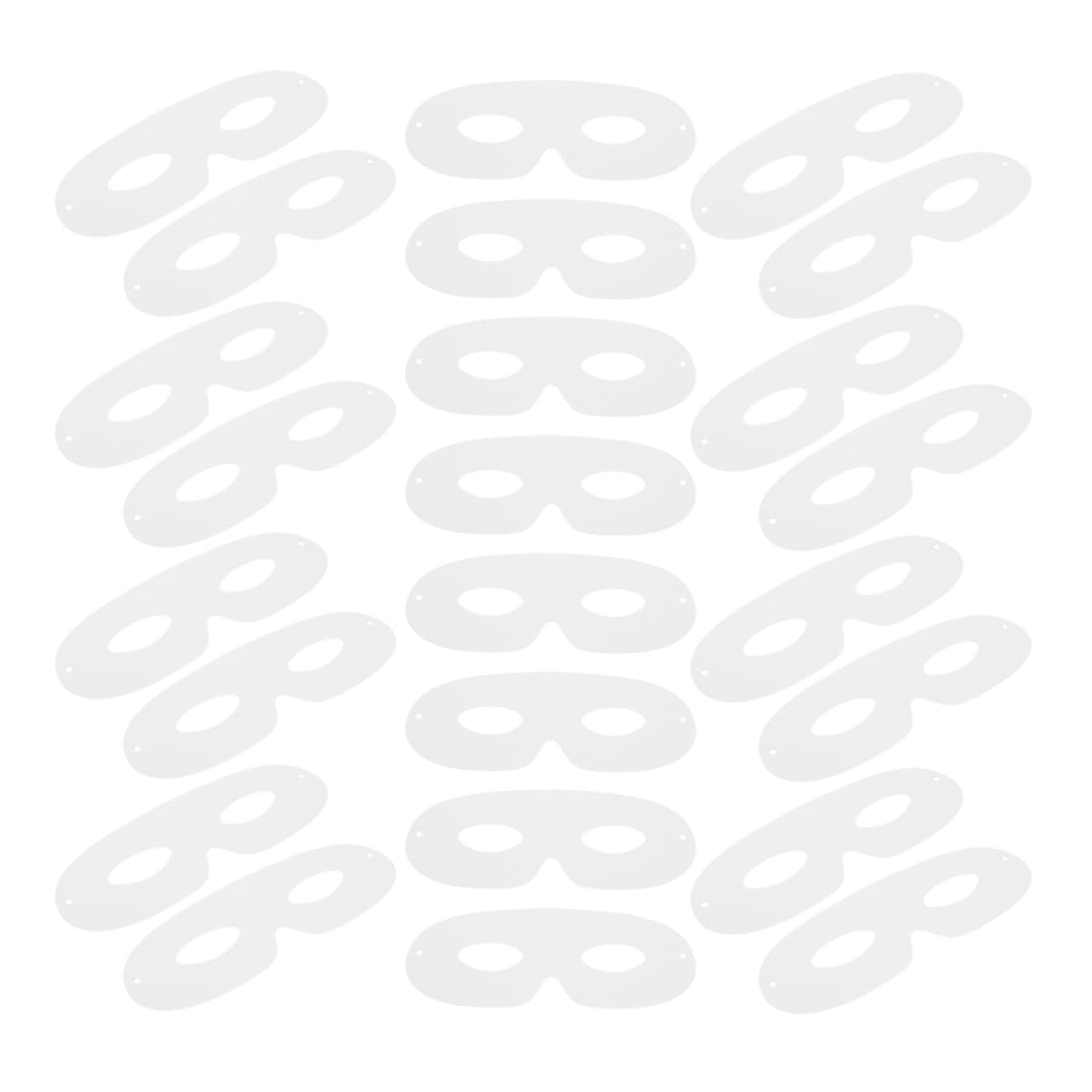 LALADEFIEE 80pcs White Paper Masks for Boy Girl and Adults Hand-painted Masquerade Party Masks for Halloween Carnival and Fun Craft Activities Comfortable and Breathable Design