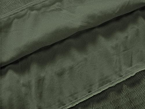 Image of NASHALYLY Women's Chiffon Elastic High Waist Pleated A-Line Flared Maxi Skirts