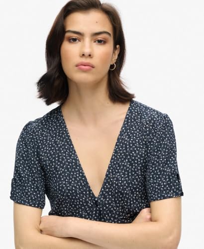 Blouses Superdry Haut vintage noué sur le devant US 8 - vue 9
