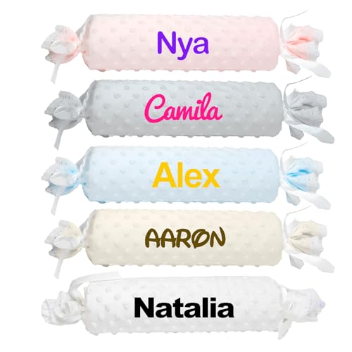 various Cojín para Bebé Personalizado,Cojin Espuma Antivuelco Personalizado para bebé Recien Nacido, Personalizado con su Nombre Bordado,Cojín Recién Nacido