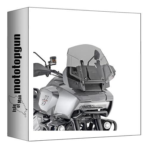 givi windschild getönt 8400d + träger kompatibel mit harley davidson pan america 1250 2021 2022 2023 2024 mototopgun 8400d + d8400kit