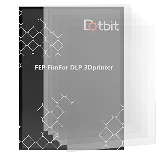 Wisamc Release Fep Film - for Anycubic Photon S LCD DLP SLA Resin 3D Printer 140 * 200 MM 0.15-0.2mm Thickness 5 Packs