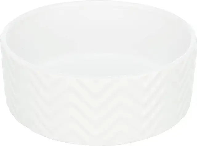 Gamelle en céramique pour chien TRIXIE 1,6L Blanc - Bol alimentaire durable