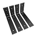 4 Pack - 6"L x 4"H Angle Shelf Bracket, Iron Shelf Brackets, Metal Shelf Bracket, Industrial Shelf Bracket, Modern Shelf Bracket, Shelving