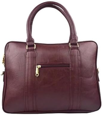 Pasta Executiva para Notebook 15” Bolsa Transversal Reforçada em Couro Sintético com Divisórias