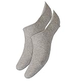 Camano Unisex-Füßlinge 2er-Pack grau meliert Größe 39-42