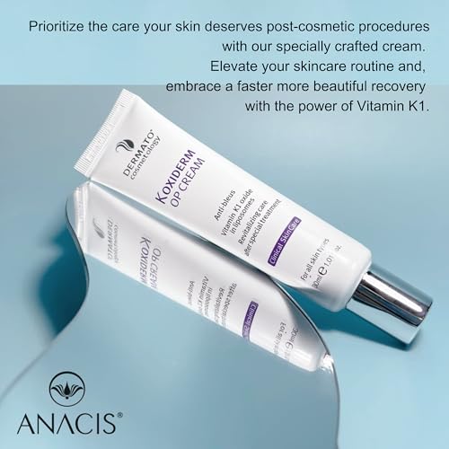 Anacis Vitamin K1 Oxiderm Cream Minimizing Appearance of Old and New Scars, Dark Eye Circles, Bruises, Varicose Veins, Purpura and Redness 1.01Oz - Thumbnail 7