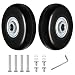 2 Pcs Suitcase Wheels Replacement, 50x18mm Luggage Wheels Replacement Wheel, Rubber Suitcase Luggage Swivel Caster Wheel arts Repair Kit, with 4 Axles, 4 Hex Screws, 4 Spacers, 1 Hex Wrench
