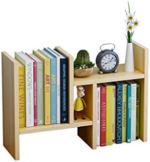 ZLDCTG Desktop Bookshelf,Solid Wood Bookcase Storage Shelf Rack Organizer Display Shelf Desktop Bookshelf