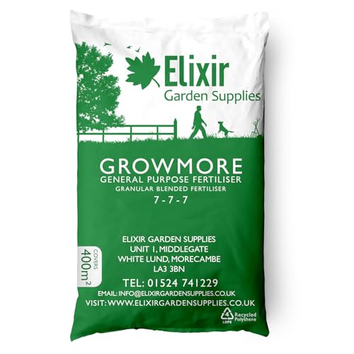Elixir Gardens Growmore 7-7-7 Special Blend All Round General Purpose Fertiliser 20kg