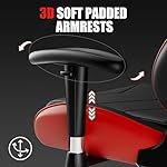 GTRACING Gaming Chair Racing Office Computer Ergonomic Video Game Chair Backrest and Seat Height Adjustable Swivel Recliner with Headrest and Lumbar Pillow Esports Chair (Red) - Image 5