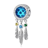 Kompatibel mit Armband und Halskette: Dieser Charm-Anhänger passend für mit den meisten europäischen Armbänder wie Pandora Armbänder Biagi, Troll und Chamilia European Armbänder.