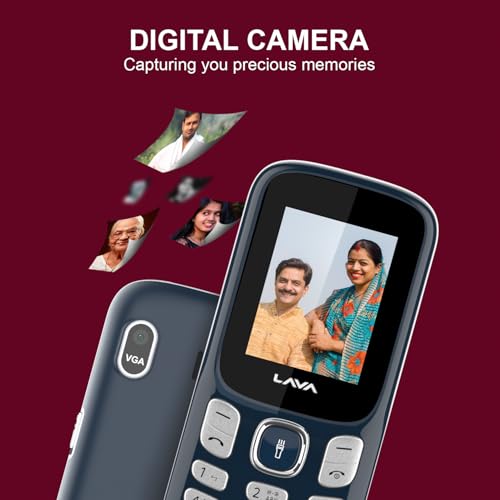 Image of Lava A3 Torch Dual Sim Keypad Mobile Phone | 1750mAh Big Battery | Quad Strip Torch & Slide Button | 1.8 inch Large Display | Vibration Alert | 7 Language Support (Blue Silver)