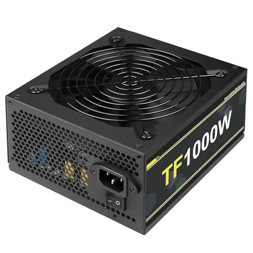 1000W Power Supply Full Voltage 100-240V Active PFC Gaming PSU Computer Power Supplies Non-Modular 80 Plus Gold for Desktop PC Server
