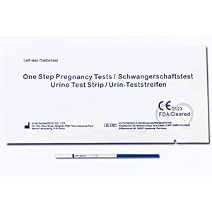 One Step – 5 zwangerschapstesten 10 mIUEG – voordelig formaat van 2,5 mm.
