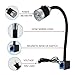 DONGSE LED CNC Machine Tool Work Lamp Lathe Long Gooseneck Workshop Working Lights 3/6/9W Industrial Lamp Sewing(Screw Fixed Base,6W)