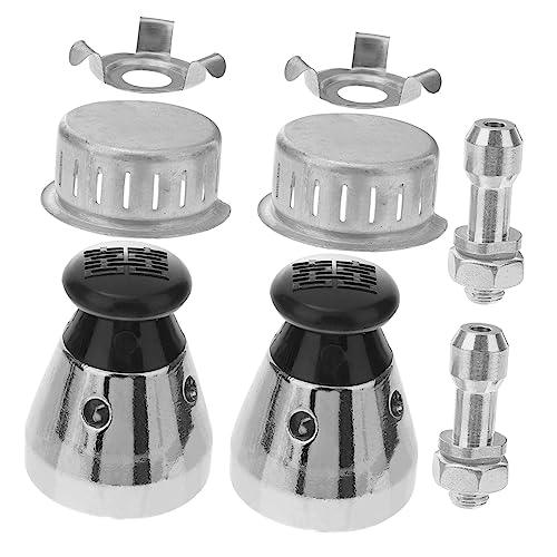 Garneck Válvula de Seguridad para Olla Presión de Aluminio Kit Válvula Limitadora Tubo de Escape Protector Antibloqueo y Pinzas Repuestos para Cocina