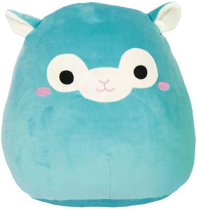 Squishmallow Kellytoy 16" Blue Alpaca Super Soft Plush Toy Animal Pet