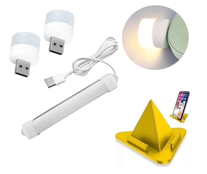 NEW Portable Usb Led Mini Tube Light,&Usb Led Light With High Brightness Cool Day Light with 1 Mtr Wire, 2 PC Bulb, 1 PC Mobile Stand-image-45
