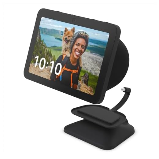 Support réglable avec port de charge USB-C pour Echo Show 8 (3e génération) | Anthracite