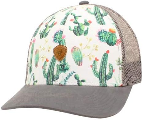 ARIAT Ladies Cap - White Cactus at 