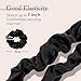 OLESILK 100% Mulberry Silk-Scrunchies for Hair Sleep, Women Grils Silk Hair Ties for Frizz & Breakage Curly Hair, No Damage, Elastics Ponytail Holder, 3 Pack