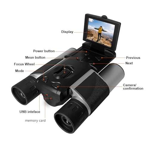Binocular digital con cámara 10x y pantalla LCD 2 pulgadas miniatura 7