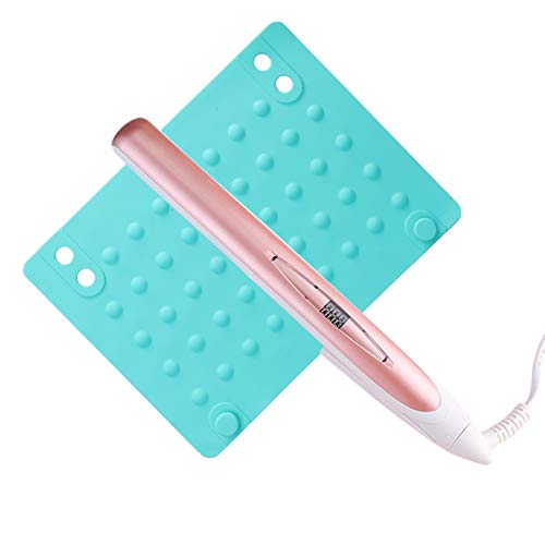SaditY 2pcs Hair Straightener Silicone Mat Styling Station Mat miniatura 3