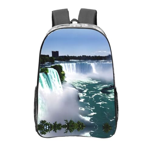 Sac à dos transparent noir avec poches imperméable One Size Niagara