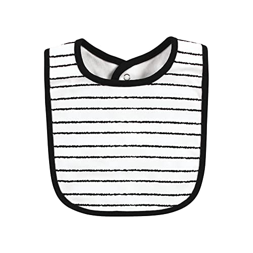Image of Hudson Baby Unisex Baby Cotton Bibs, Mom Dad Moon And Back, One Size