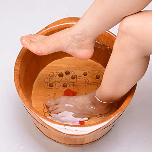 Spa de pies con barril de madera para pedicure miniatura 4