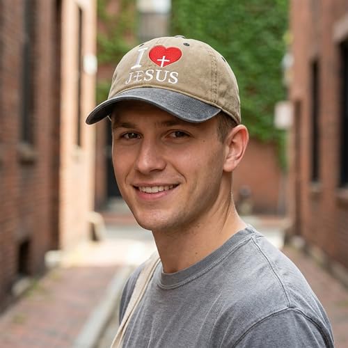 Image of I, Love Embroidered Baseball Cap