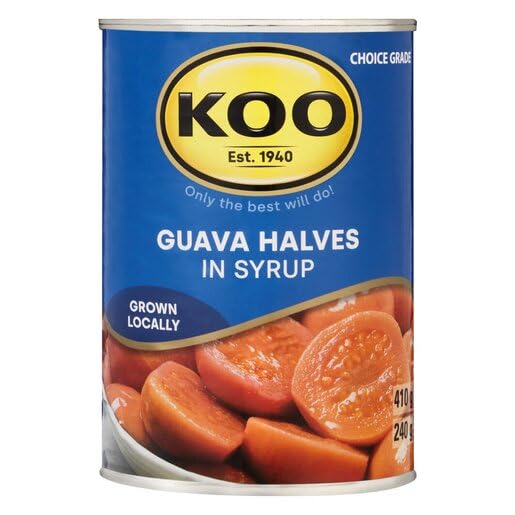 WELKOM USA Famous Spoon And Koo_Canned Guava Halves in Syrup_14.46oz_410g_Pack of 2_Locally South African Grown