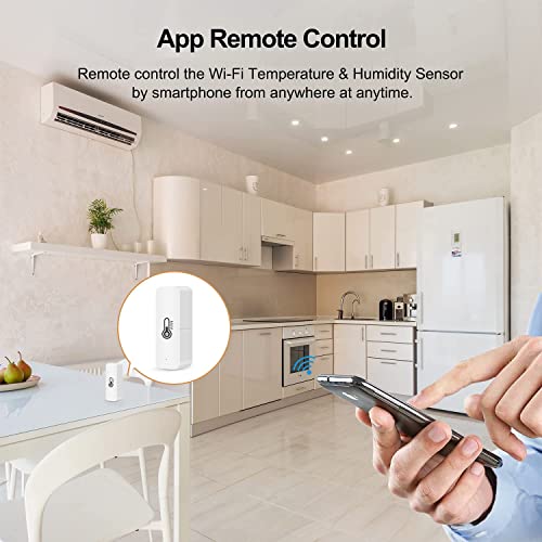 Wifi Temperature Sensor 2 Pack,Indoor Thermometer For Home,Compatible With Alexa,App Notification Alert,Temperature Humidity Remote Monitor¡­ #TOP1