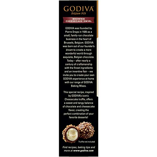 Godiva Chocolatier Brownie Cheesecake Swirl Cake Mix, 7.7 oz box