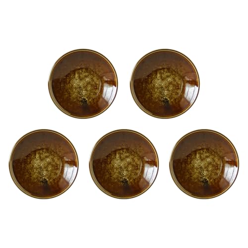 [美濃焼] テラグラーズ スモールプレート キャラメリゼ 5客揃