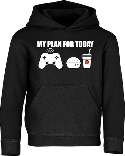 Pull de jeu pour enfant sweat à capuche noir vêtement de jeux garçon 164